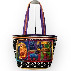 Laurel Burch Dog Tails tote bag